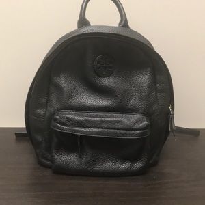 Tory Burch Black Leather Backpack